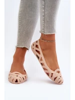 Dámské gumové baleríny Nude Salam