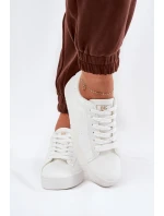 Dámské nízké tenisky z ECO kůže Big Star – bílé