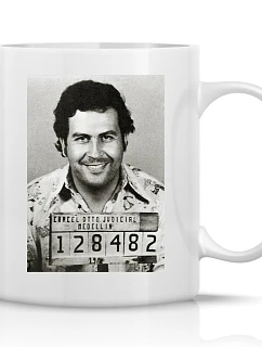 PABLO ESCOBAR - klasický bílý keramický hrníček 300 ml