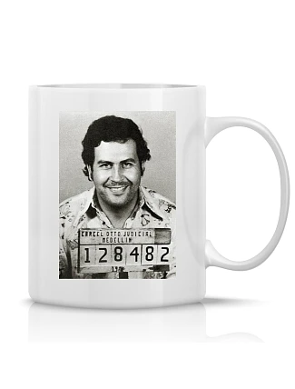 PABLO ESCOBAR - klasický bílý keramický hrníček 300 ml