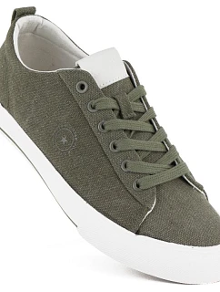 Pánské textilní tenisky zelené Big Star TT174292