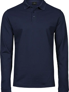 Tee Jays TJ 1406 Pánské elastické piqué polo s dl. rukávem 18.1406 navy
