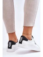 Dámské Kožené Tenisky Big Star EE274312 Bílé-černé