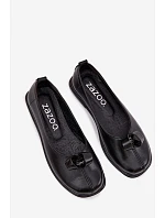 Kožené dámské polobotky Zazoo 379 Černé