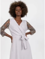 Šaty LK SK 507860.82P světle šedá Šaty LK SK 507860.82P světle šedá