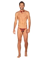 Pánský set Mr Merrilo thong + motýlek - Obsessive