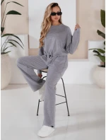 Dámská tepláková souprava CHARM světle šedá FashionStreet AY0958