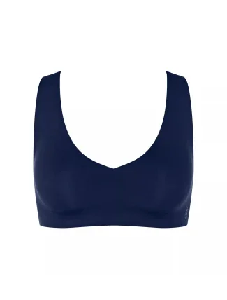 Dámská podprsenka ZERO Feel 2.0 Bralette - BLUE - tm. modrá 2114 - SLOGGI Dámská podprsenka ZERO Feel 2.0 Bralette - BLUE - tm. modrá 2114 - SLOGGI