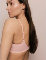 Jednoduchá košilová podprsenka Pink - Julimex