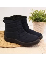 Nepromokavé sněhové boty na zip NEWS W EVE181B navy blue