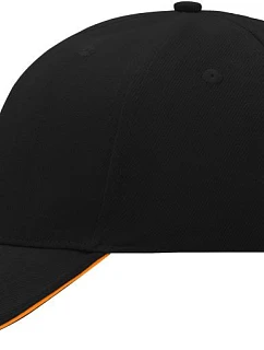 Daiber MB 24 6 panelová sandwich kšiltovka 03.0024 black/orange
