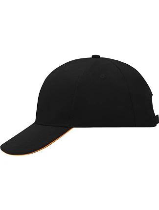 Daiber MB 24 6 panelová sandwich kšiltovka 03.0024 black/orange