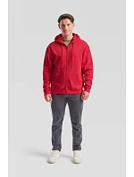 Fruit of the Loom Premium Hooded Sweat Jacket Mikina s kapucí 16.2034 burgundy Fruit of the Loom Premium Hooded Sweat Jacket Mikina s kapucí 16.2034 burgundy