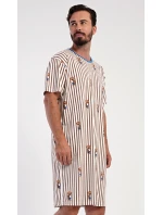 Pánská noční košile s krátkým rukávem Bear