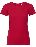 Russell Athletic 108F Dámské tričko Pure Organic 10.108F classic red