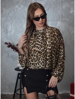 Dámská halenka oversize LEOPARDY s leopardím potiskem FashionStreet RY2708
