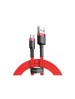 Kabel Baseus Cafule CATKLF-C09 (USB 2.0 - USB typ C ; 2m; barva černo-červená)