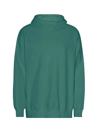 Neutral T 63111 Mikina s kapucí z těžké bio IC bavlny "Tiger" 77.T311 teal