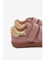 Dětské kožené polobotky Barefoot Růžové Bartek 8600355