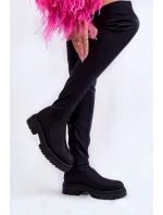 Dámské kozačky nad kolena Černé Brinna Dámské kozačky nad kolena Černé Brinna