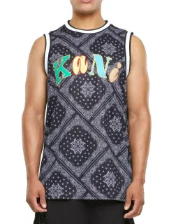Karl Kani Woven Signature Paisley Basketball Tank M 6031440 Košile