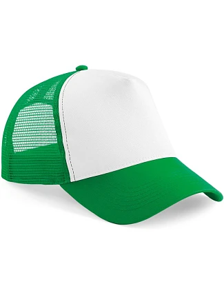 Beechfield B 640 5 panelová Trucker kšiltovka 53.0640 pure green/white