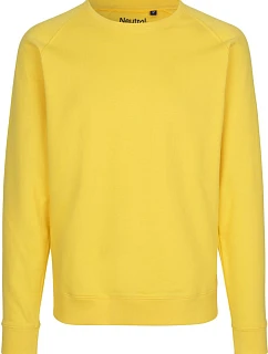 Neutral O 63001 Unisex raglánová mikina z bio bavlny 77.6301 yellow