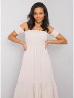 Šaty 346 SK 009.51 světle béžová Šaty 346 SK 009.51 světle béžová