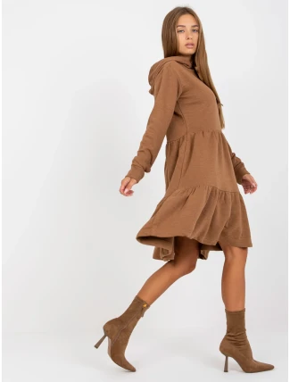 Šaty D10027C30287A6 hnědé Šaty D10027C30287A6 hnědé