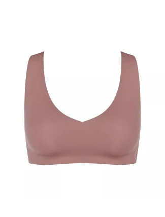 Dámská podprsenka ZERO Feel 2.0 Bralette - BROWN - hnědá 1141 - SLOGGI