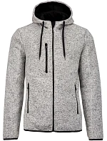 Kariban ProAct PA 365 Pánská pletená fleecová bunda s kapucí 20.P365 light grey melange Kariban ProAct PA 365 Pánská pletená fleecová bunda s kapucí 20.P365 light grey melange