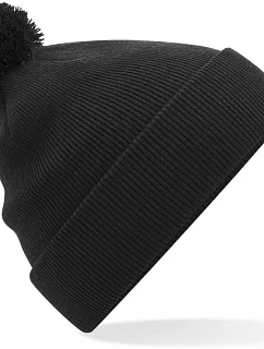 Beechfield B 426B Dětská pletená čepice s bambulí 53.426B black
