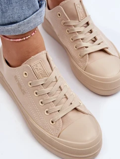 Dámské béžové látkové tenisky Staneva