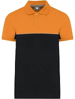 WK WK 210 Pracovní piqué polo 20.W210 black/orange WK WK 210 Pracovní piqué polo 20.W210 black/orange