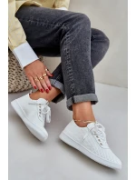 Dámské Ažurové Šněrovací Tenisky Světle Béžové Carinel