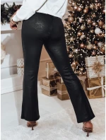 MODPEX dámské voskované černé kalhoty FashionStreet UY2299