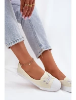 Dámské tenisky s výšivkou Lee Cooper LCW-25-31-3445L béžové