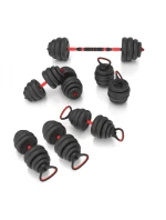 HMS SGN140 sada závaží 6v1 (činka, činky a kettlebell) 40 kg