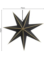 FSC 18x75CM ČERNÁ 7 ARMÁDY MICA DEKORATIVNÍ PAPÍR ZÁVĚSNÝ STARLET