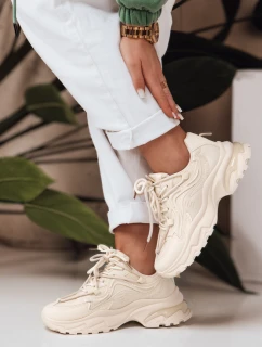 Dámské tenisky se silnější podrážkou LUXTRAIL beige FashionStreet ZY0615