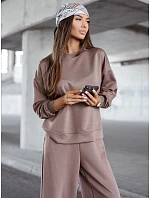 Dámská tepláková souprava v barvě cappuccino od FashionStreet AY1209 Dámská tepláková souprava v barvě cappuccino od FashionStreet AY1209