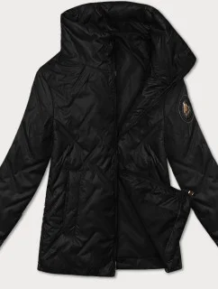 Černá tenká dámská bunda se stojáčkem S'West (B8363-1)