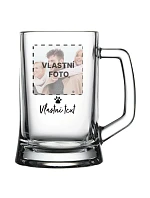 Personalizovaná pivní sklenice s fotkou mazlíčka a textem Personalizovaná pivní sklenice s fotkou mazlíčka a textem