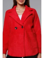 Krátký červený přehoz přes oblečení typu alpaka (CJ65) Krátký červený přehoz přes oblečení typu alpaka (CJ65)