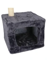 ŠKRABADLO PRO KOČKY S DOMEČKEM A PELÍŠKEM 68CM