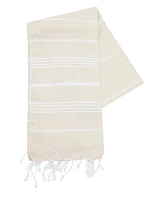 The One Towelling Hamam Sultan Hamam ručník "Sultan" 48.1019 beige/white The One Towelling Hamam Sultan Hamam ručník "Sultan" 48.1019 beige/white