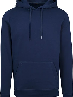 Build your Brand BY 011 Mikina s kapucí z těžké bavlny 56.0011 light navy