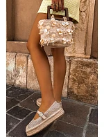 Dámské espadrilky s páskem na platformě Béžové Coastina Dámské espadrilky s páskem na platformě Béžové Coastina