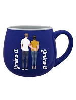 Personalizovaný keramický buclatý hrneček s párem
