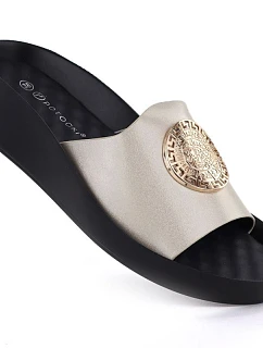 Dámské žabky na zlaté platformě Potocki 43326